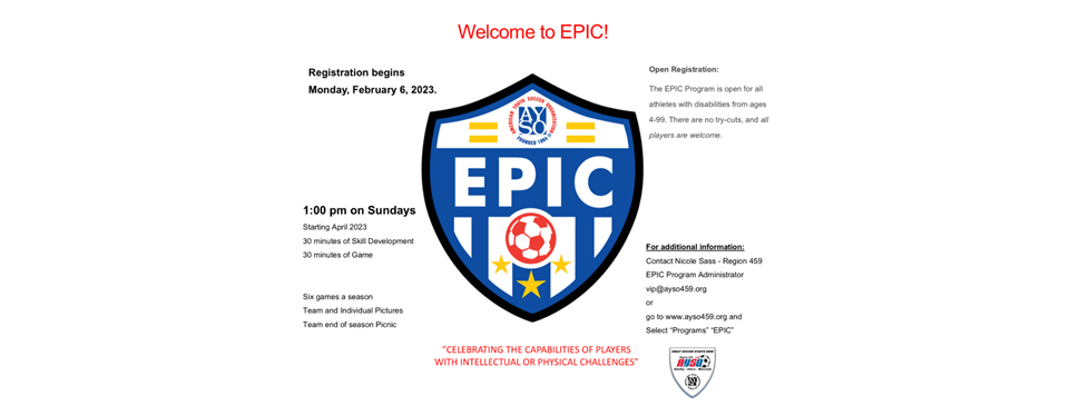 EPIC (Formerly VIP) Spring Registration is OPEN!